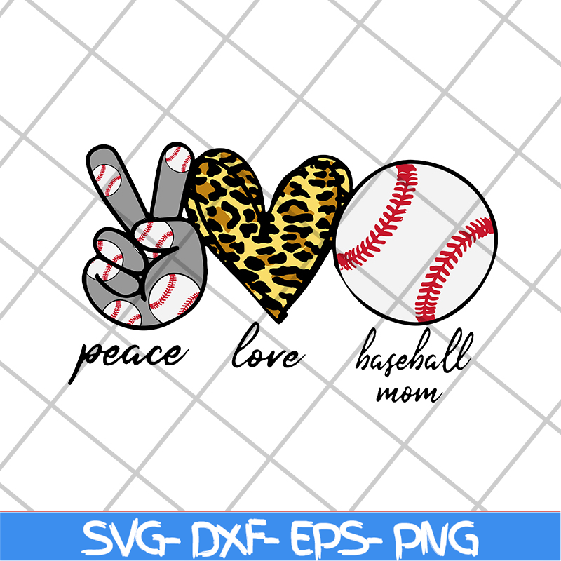 MTD16042135-Peace love mom baseball svg, Mother's day svg, eps, png, dxf digital file MTD16042135.jpg