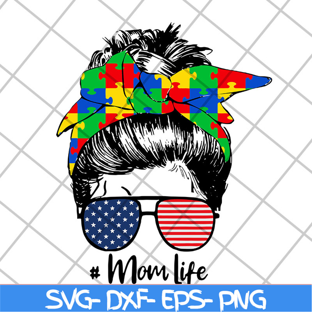 MTD20042102-Autism awareness mom life women mothers day 2021 svg, Mother's day svg, eps, png, dxf digital file MTD20042102.jpg