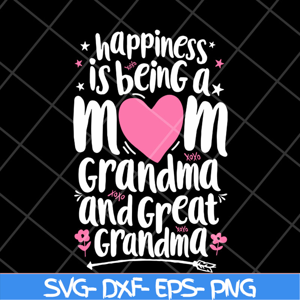 MTD23042107-Happiness mom svg, Mother's day svg, eps, png, dxf digital file MTD23042107.jpg