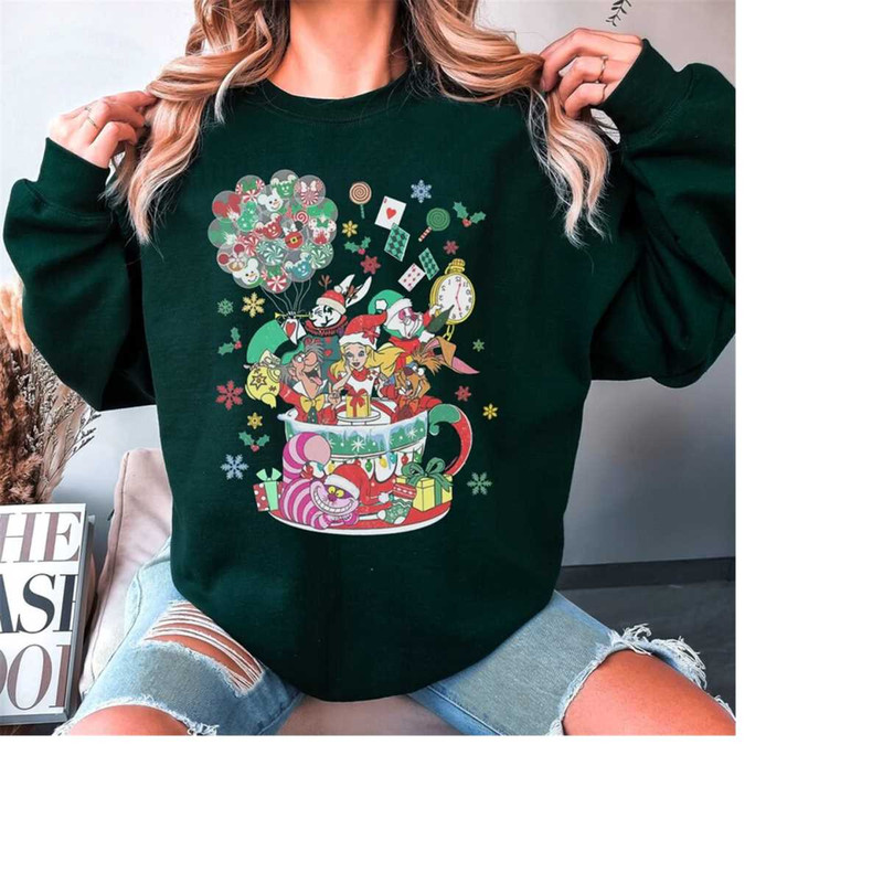 Alice In Wonderland Christmas Tea Cup Shirt, Alice Mad Tea Party Christmas Shirt, Mickey's Very Merry Christmas Party, D.jpg