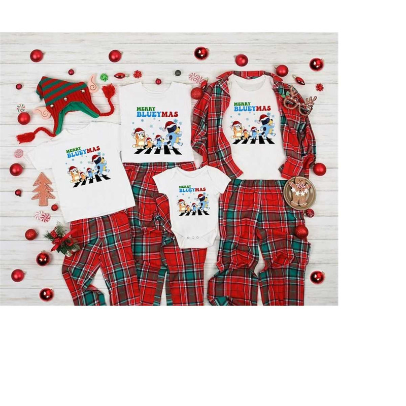 Bluey Family Christmas Shirt, Christmas Bluey Shirt, Bluey Shirt Adult, Bluey Shirt Kids, Bluey Party, Bluey Theme, Blue.jpg