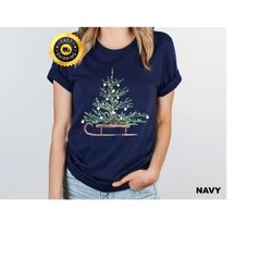 christmas shirts, merry and bright shirt, christmas tee shirt, christmas tree shirt, xmas holiday shirt, winter shirt, x