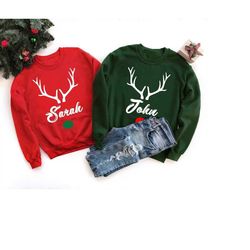 custom sweatshirt, personalized sweater, family christmas, christmas sweatshirt, custom name, matching family christmas