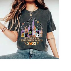 disney castle halloween shirt, mickeys not so scary halloween party shirt, mickey friends skeleton shirt, magic kingd