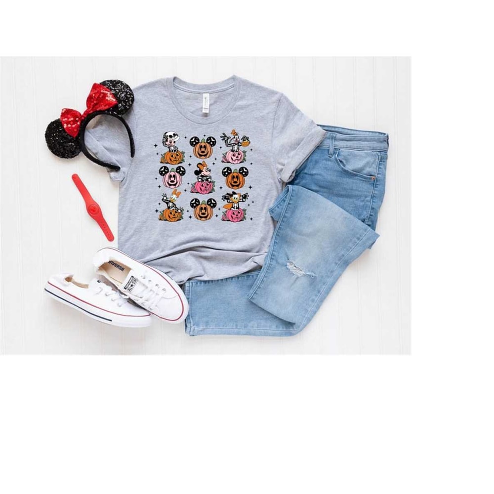 Disney Halloween Shirt, Disney Halloween Matching Sweatshirt, Disney Pumpkin Tee, Mickey Minnie and friends, Funny Disne.jpg