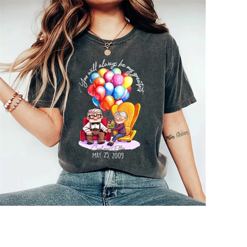 Disney Pixar Up Chairs Shirt, Her Carl His Ellie Shirt, Pixar Up Chairs, Disney Up Carl and Ellie Shirt, Adventure Is Ou.jpg