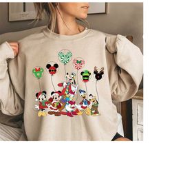 disney sweatshirt, mickey mouse and friends sweatshirt, disneyland christmas sweatshirt, christmas family shirt, christm