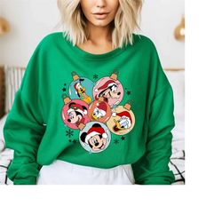 disneyland christmas sweatshirt, mickey and friends christmas sweatshirt, christmas family shirt, mickey sweatshirt, chr