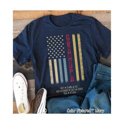 custom grandpa distressed flag shirt,personalized grandpa shirt with kids names,father's day gift for grandpa,fathers da