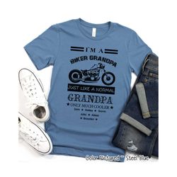 biker grandpa shirt, personalized grandpa shirt, gift for grandpa, shirt with grandkids names, fathers day shirt, birthd