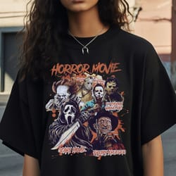 comfort colors horror vintage halloween shirt, 90s halloween sweatshirt, retro halloween tee, oversized tshirt for women