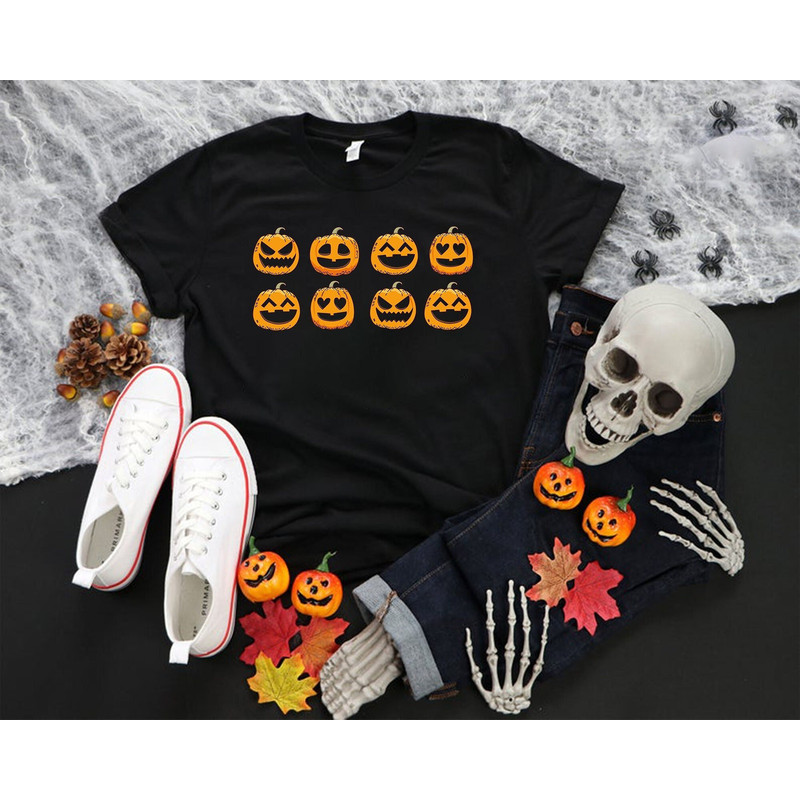 Pumpkin Sweatshirt Tee, Pumpkin Tee, Jack-o-Lantern Sweatshirt, Halloween Crewneck Sweatshirt, Halloween Sweater, Spooky Season, Fall Shirts.jpg