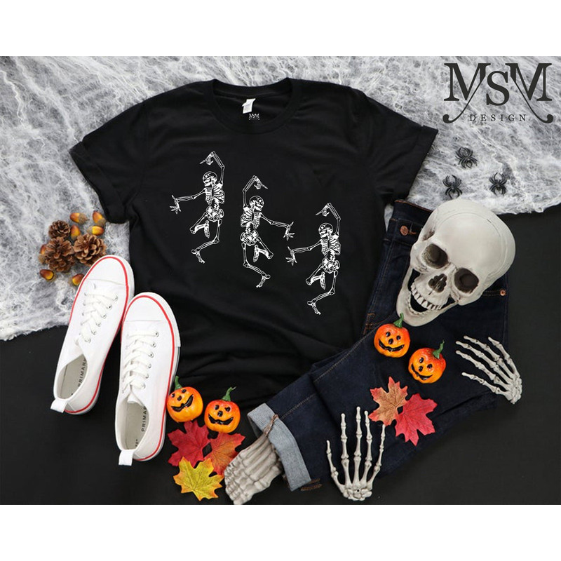 Skeleton Dancing Halloween Tee Shirt, Skeleton Dancing Halloween Shirt, Skeleton Shirt, Halloween Skeleton Shirt, Dancing Skeleton Shirt.jpg