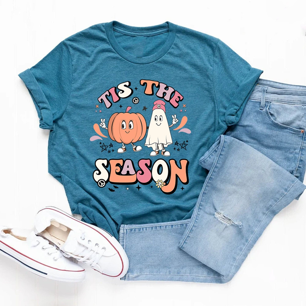 Tis The Season Halloween T-Shirt, Halloween Shirt Vintage, Spooky Halloween T-shirt, Fall Shirt, Halloween Shirt, Halloween Season Shirt Tee.jpg