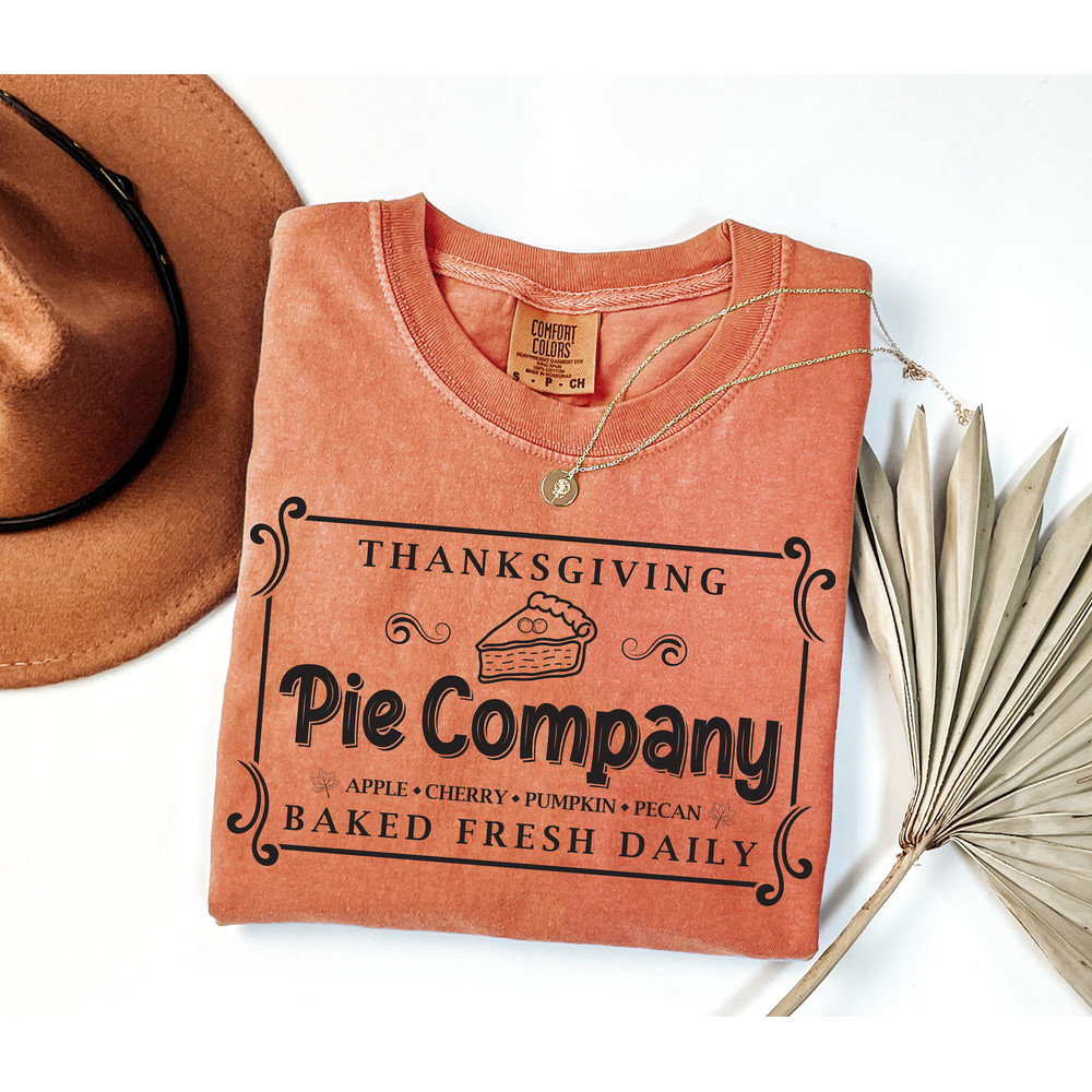 Comfort Colors® Thanksgiving Pie Shirt, Pumpkin Pie Shirt, Thanksgiving Shirt for Women, Fall Shirt, Thanksgiving Gifts, Pumpkin Pie Co Tee.jpg