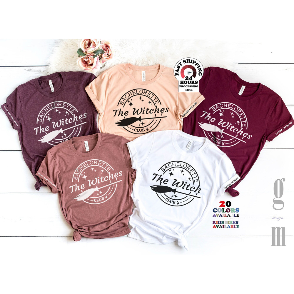 Halloween Bachelorette Shirt, This Witch is Getting Hitched Tee, Bride's Crew Shirt.jpg