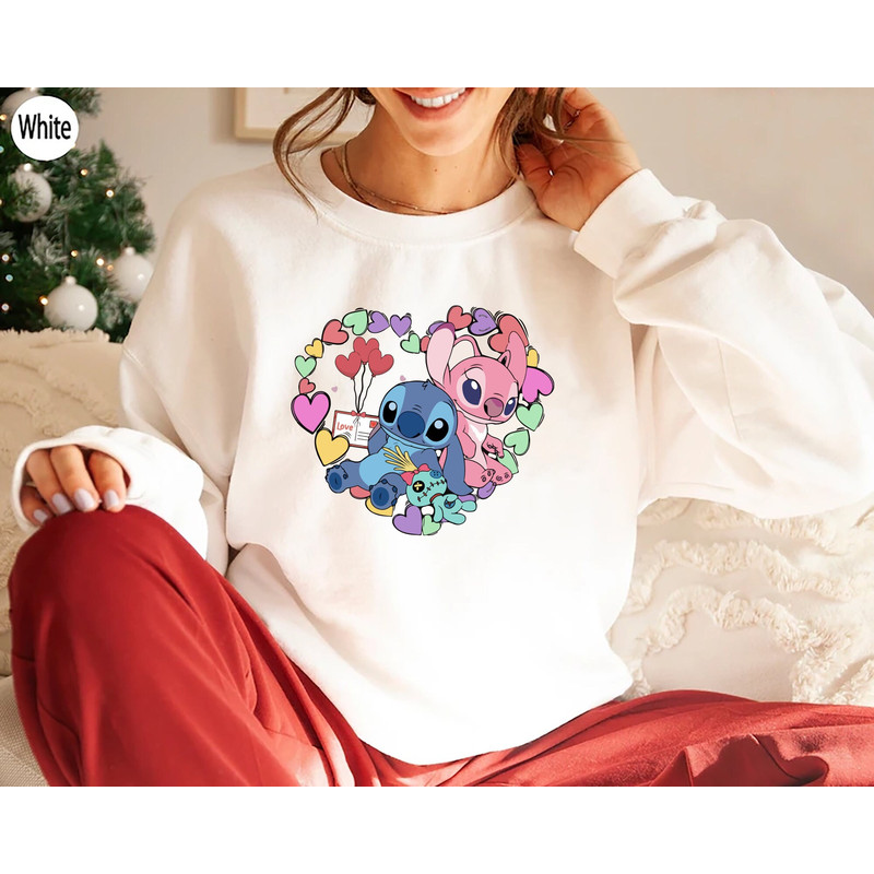 Stitch Valentine Sweatshirt, Stitch Shirt, Disney Stitch Hoodie, Disney Valentine's Day Shirt, Valentine's Stitch, Lilo and Stitch Shirt.jpg