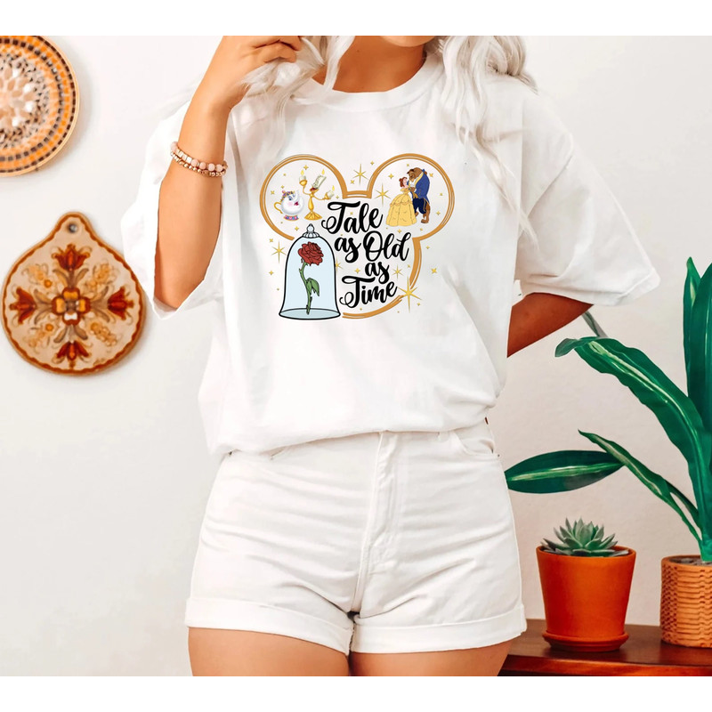 Vintage Tale as Old as Time Shirt, Retro Beauty and the Beast T-Shirt, Disney Princess Sweatshirts, Belle Beauty Princess Hoodie.jpg