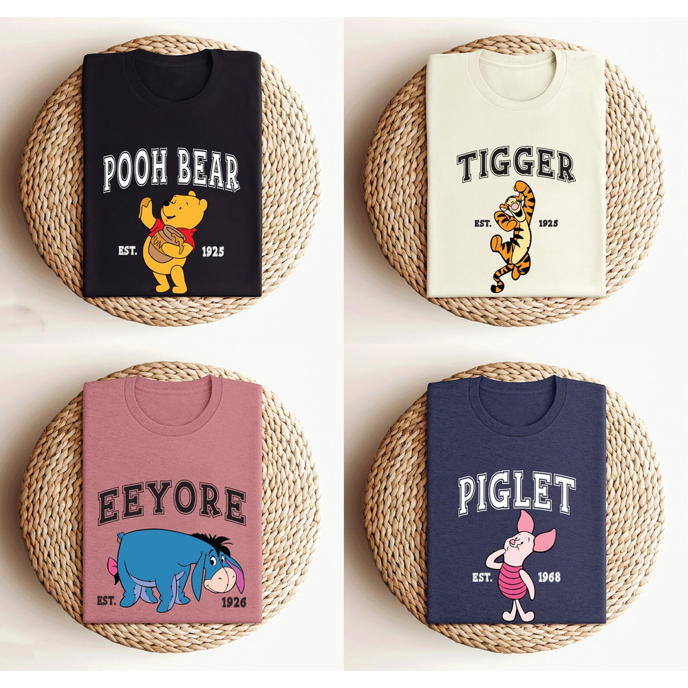 Winnie The Pooh And Friends T-Shirt, Vintage Eeyore Sweatshirt, Piglet Sweatshirt, Tigger Sweatshirt,Clipart Shirt, Disney Characters Shirt.jpg
