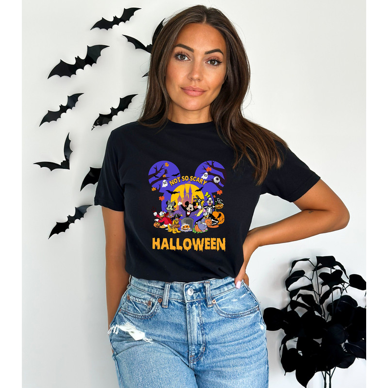 Disney Spooky Vibes Shirt, Disney Halloween Shirt, Disney Halloween Matching Shirt, Trick Or Treat, Halloween Mickey and Friends Shirt.jpg