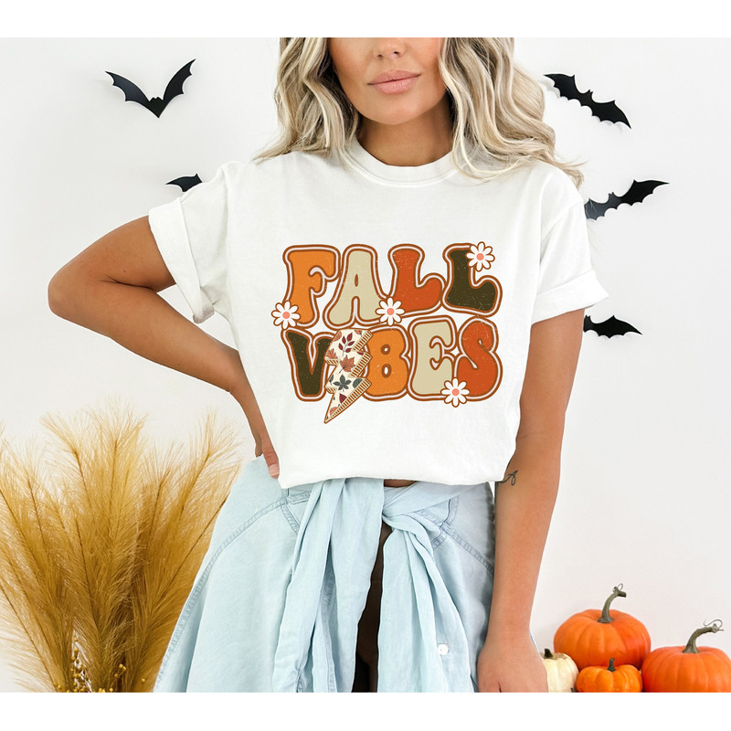 Fall Vibes Shirt, Thanksgiving Shirt, Retro Fall Shirt, Fall Shirt, Vintage Fall Shirt, Cute Fall Shirt, Thankful Shirt, Gift For Her.jpg