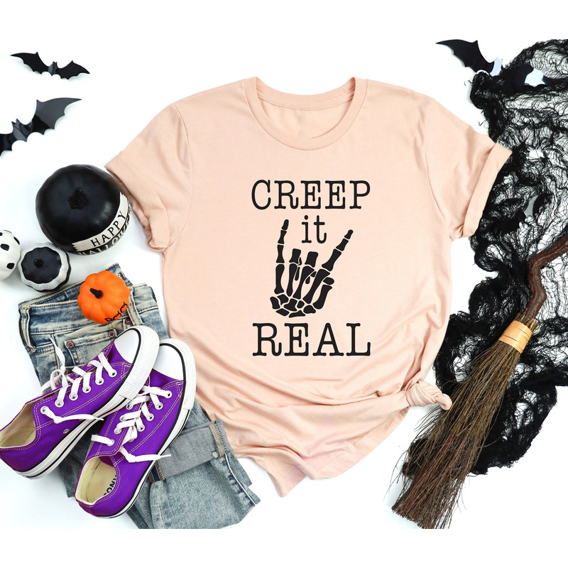 Halloween Shirt, Crep It Real Shirt, Funny Halloween Shirt, Skeleton Shirt, Halloween Witch Shirt, Gift For Her, Mom Halloween Shirt.jpg