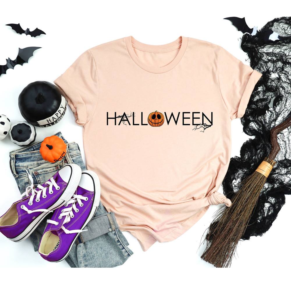 Halloween Shirt, Pumpkin Shirt, Spooky Season Shirt, Fall Shirt, Skeleton Shirt, Halloween Pumpkin Shirt, Vintage Shirt, Mom Halloween Tee.jpg