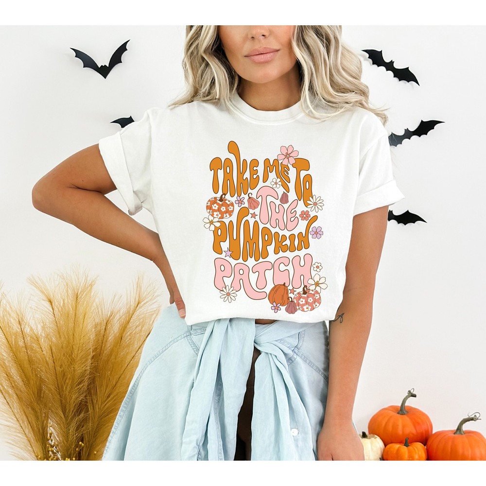 Thanksgiving Shirt, Thankful Shirt, Pumpkin Shirt, Cute Fall Shirt, Thanksgiving, Fall Shirt, Autumn Shirt, Take Me to The Pumpkin Patch.jpg