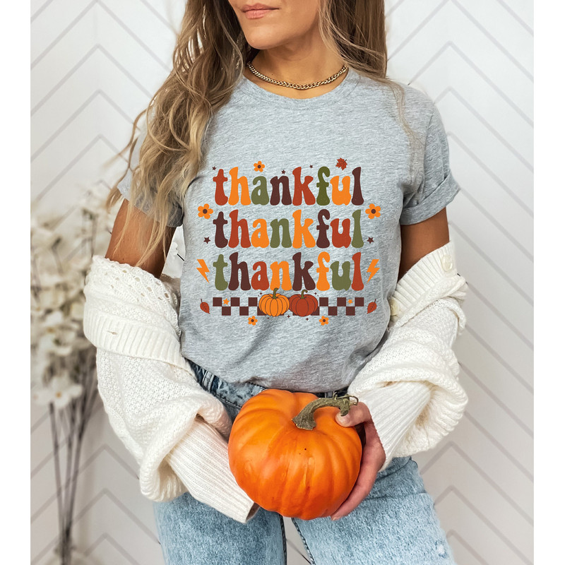 Thanksgiving Shirt, Thankful Shirt, Retro Thankful Shirt, Fall Shirt, Love Fall Y'all Shirt, Cute Fall Shirt, Thanksgiving, Gift For Her.jpg
