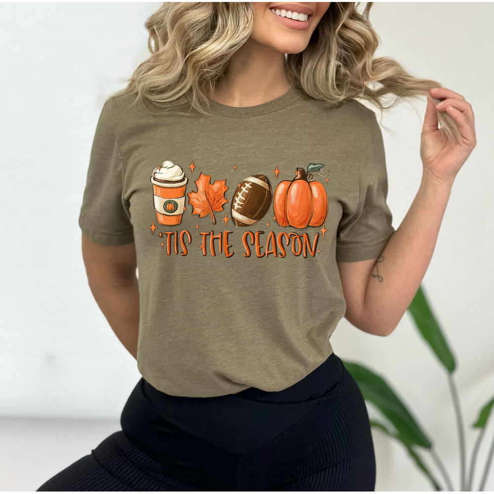 Tis The Season, Fall Coffee Shirt, Hot Coffee Shirt, Coffee Lovers Shirt, Fall Shirt, Pumpkin Latte Drink, Thanksgiving, Pumpkin Spice Shirt.jpg
