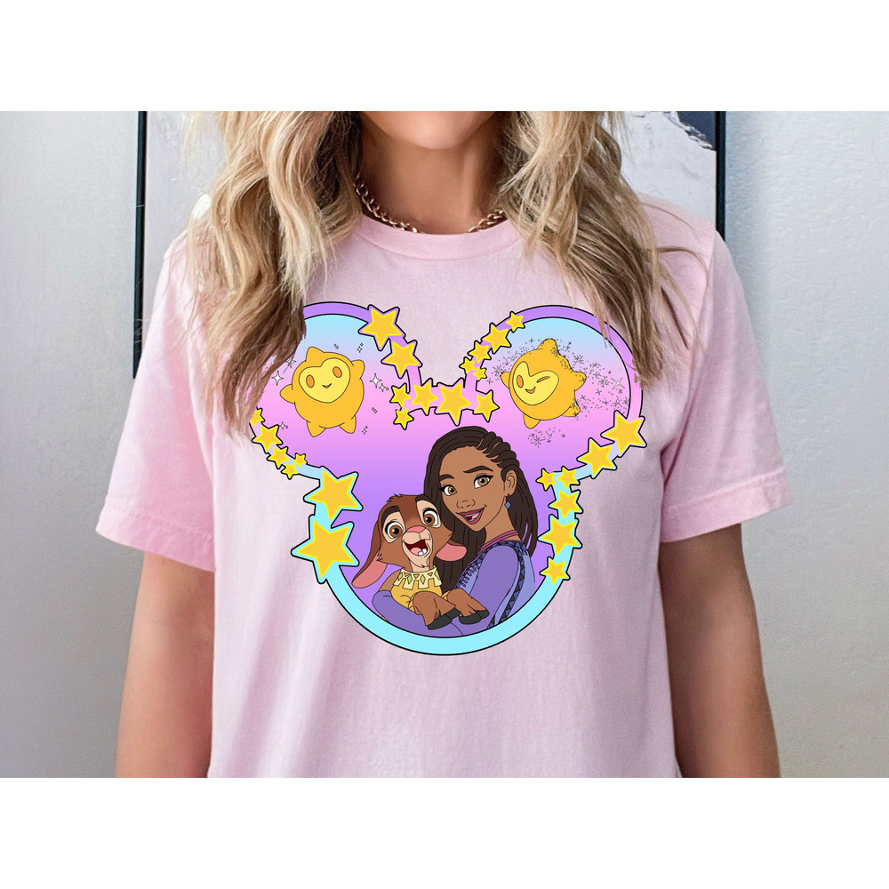Disney Asha Valentino Star Shirt, Disney Wish Shirt, Disney Goat Shirt, Disney Princess Asha Shirt, Disney Wish Movie Shirt, Disney Star Tee.jpg