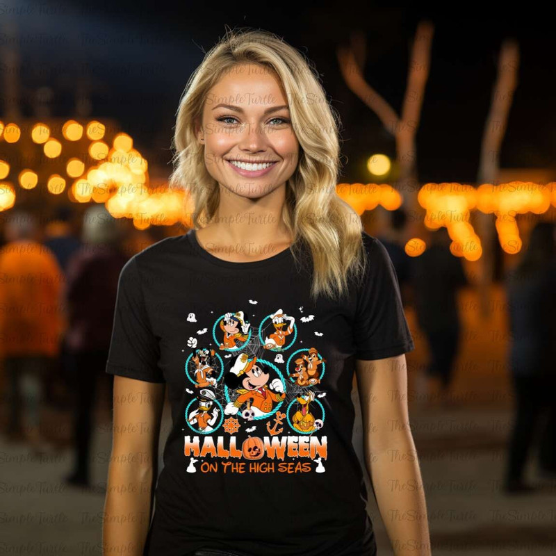 Disney Captain Mickey Halloween On The High Seas Shirt, Disney Characters Sea Shirt, Halloween Captain Mickey Mouse Shirt, Disney Gift Tee.jpg