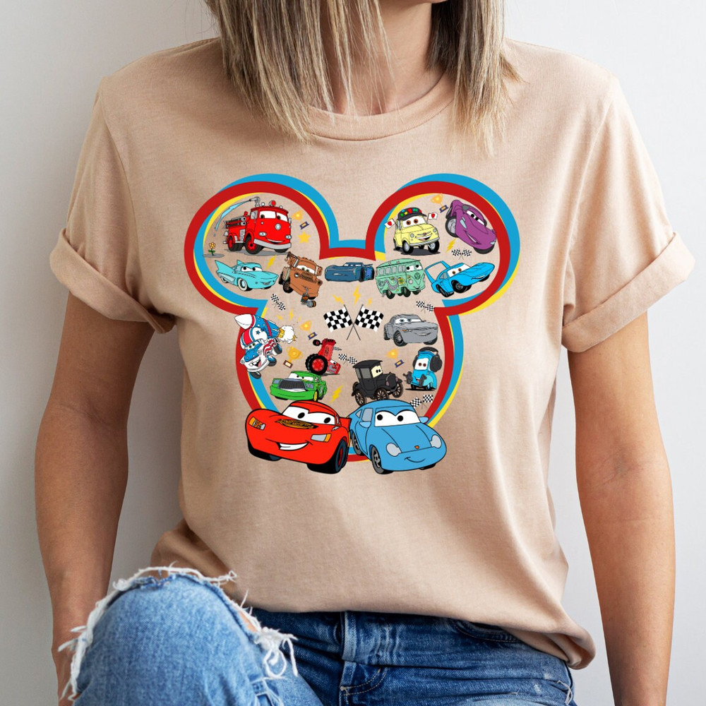 Disney Cars Shirt, Disney McQueen Sally Mater Shirt, Disney Friend Tee, Disney Trip Shirt, Disney Boy Shirt, Cars Gift, Disney Travel Shirt.jpg