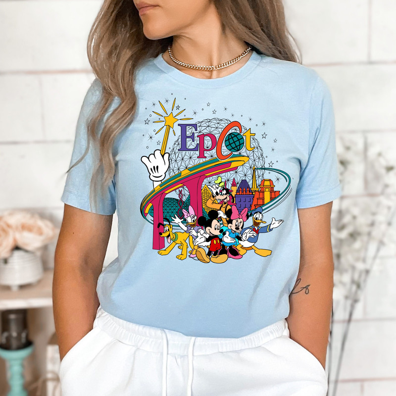 Disney Epcot Shirts, Vintage Epcot Shirt, Epcot Trip Shirt, Disney Matching Shirt, Disney Trip Shirt, Mickey and Friends.jpg