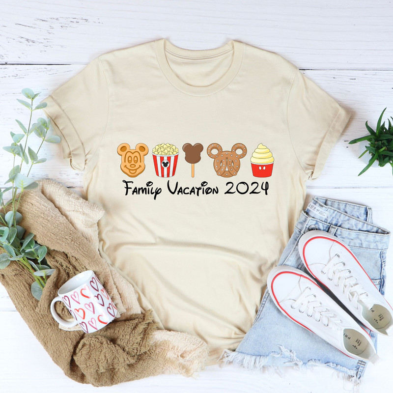 Disney Family Vacation 2024 Shirt, Disney Snacks Vacation Shirt, Disney Family Vacation With Disney Snacks Shirt, Disney Snacks Trip Shirt.jpg
