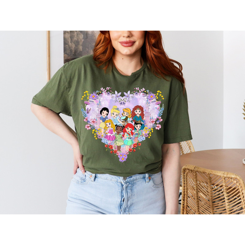 Disney Princess Shirt, Disney Princesses Shirt, Snow White - Cinderella - Merida - Aurora - Tiana - Ariel - Mulan - Belle Shirt.jpg