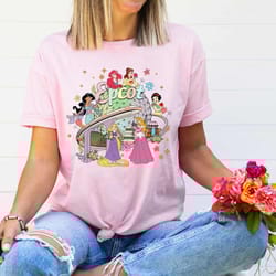 epcot princess shirt, disney princess shirt, ariel cinderella rapunzel jasmine belle snow white shirt, disney trip tee,