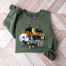 forget halloween i'm creepy all year round shirt, halloween witch shirt, funny halloween shirt, halloween vibes shirt,