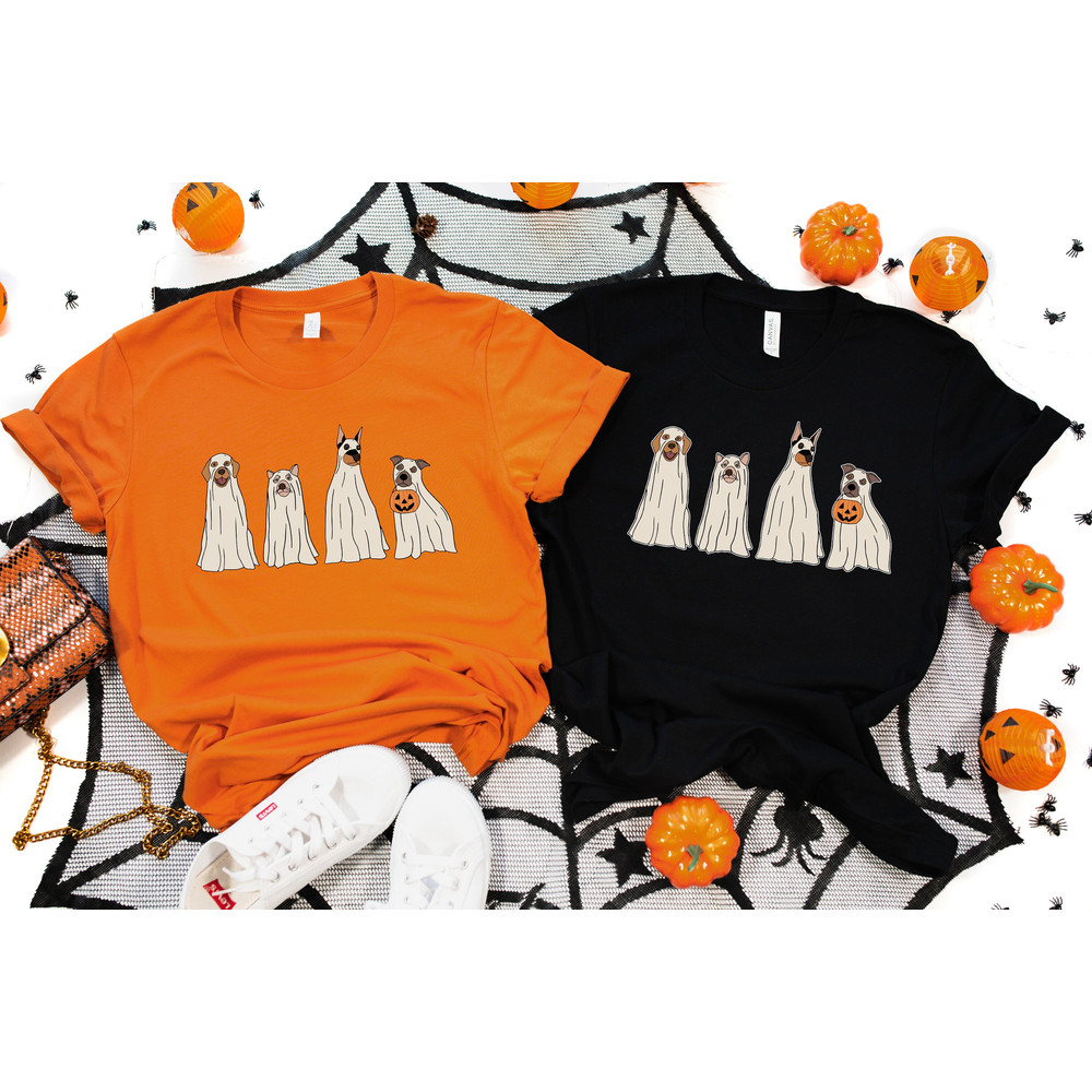 Halloween Dogs Sweatshirt, Ghost Dogs Shirt, Halloween Dogs Shirt, Spooky Season Shirt, Halloween Shirt, Spooky Shirt, Halloween Gift.jpg