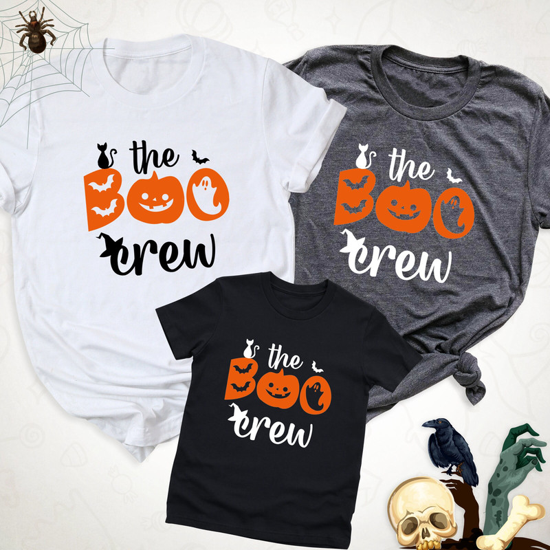 Halloween The Boo Crew Shirts, Halloween Pumpkin Shirts, Halloween Party Shirts, Family Matching Boo Shirt, Ghost Shirt, Halloween Bat Shirt.jpg