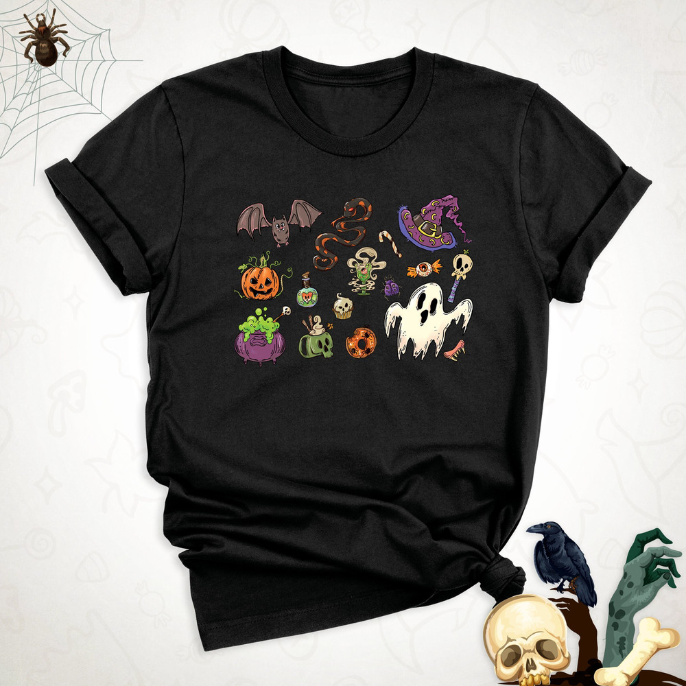 Halloween Things Shirt, Witch T-shirt, Halloween Shirt, Magic Shirt, Pumpkin Shirt, Bat Shirt, Trick Or Treat T-shirt, Witch Cauldron Shirt.jpg