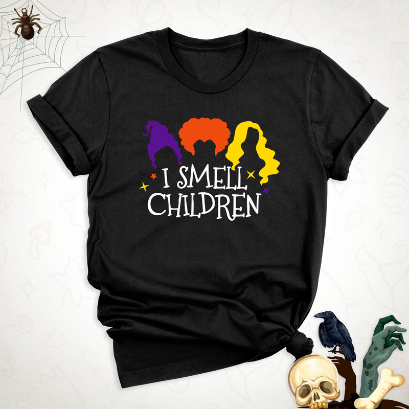 I Smell Children Shirt, Sanderson Sister Shirts, Halloween Shirt, Halloween Gift Shirt, Hocus Pocus Shirt, Halloween Party Shirt, Witch Tee.jpg