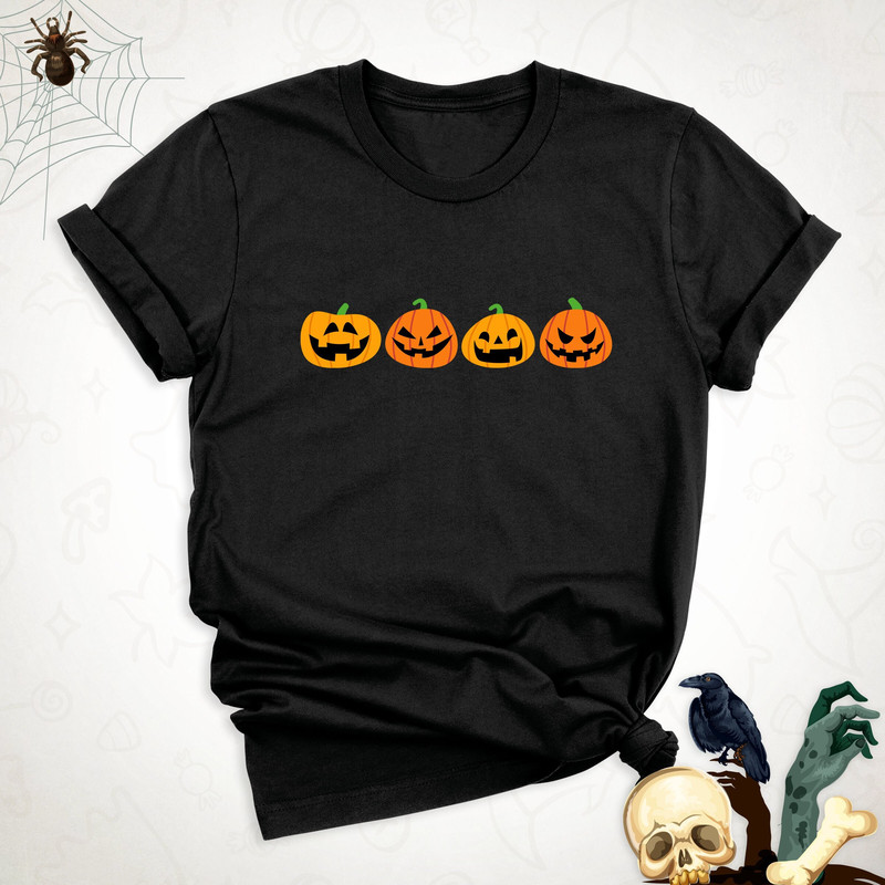 Pumpkins Face Shirt, Halloween Smiley Pumpkin Shirt, Halloween Shirt, Family Pumpkin Shirt, Halloween Gift, Fall Shirts, Halloween Outfit.jpg