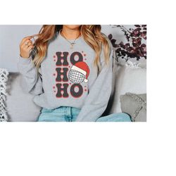 ho ho ho sweater, vintage new years and christmas, christmas sweatshirt, womens cute santa, xmas graphic pullover, holi