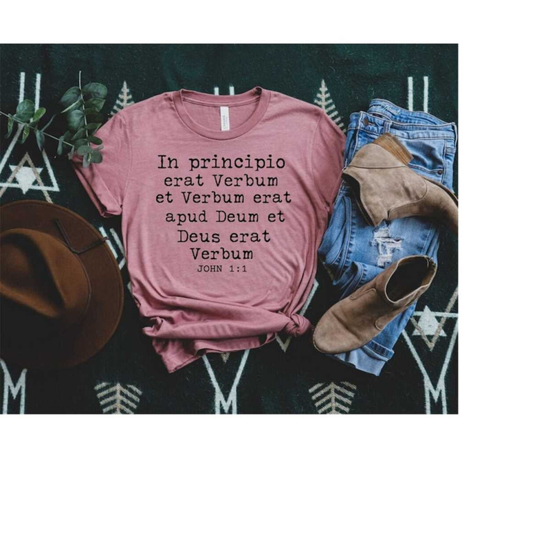 John 11 Script in Latin Shirt, CC Mom T-Shirt, CC Tutor Shirt, Latin Quote, Classical Conversations Shirt, Homeschool M 1.jpg