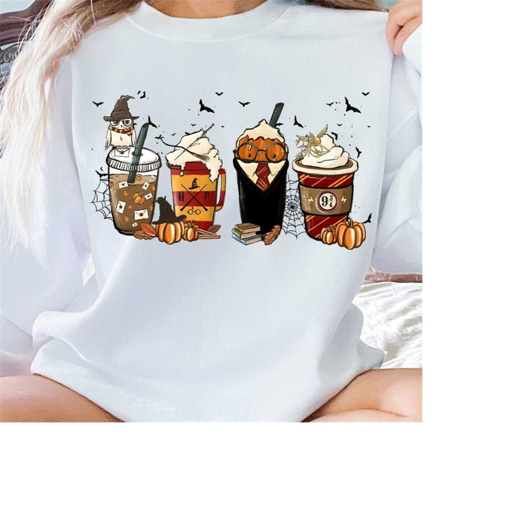 Latte Coffee Halloween Witch School Tshirt, Halloweentown University sweatshirt, Coffee Sweatshirt, Halloween Sweatshirt.jpg