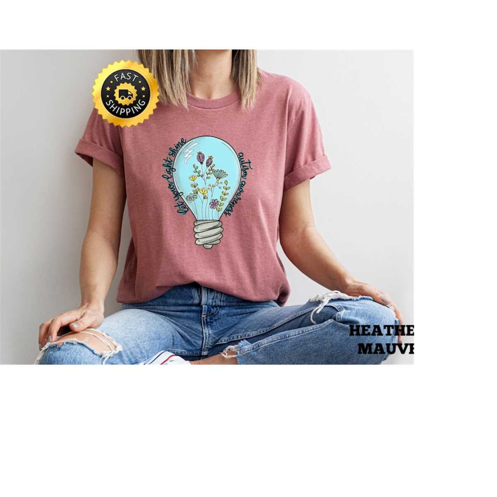 Let Your Light Shine Shirt, Cancer Fighter Tee, Motivational Gift, Autism awareness shirt, Breast Cancer Awareness shirt 1.jpg