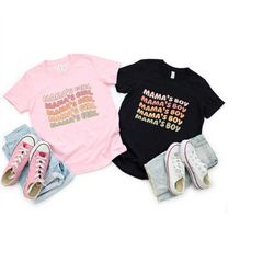mamas girl baby t shirt, retro mama girl shirt, baby shower gift, mom baby outfit, mothers day outfit for daughter, ne