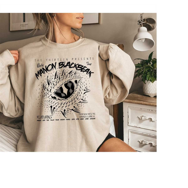 Manon Blackbeak, Throne of Glass Shirt, Sarah J Maas Merch, Crescent City, The Thirteen shirt, Manon Blackbeak Merch, Bo.jpg