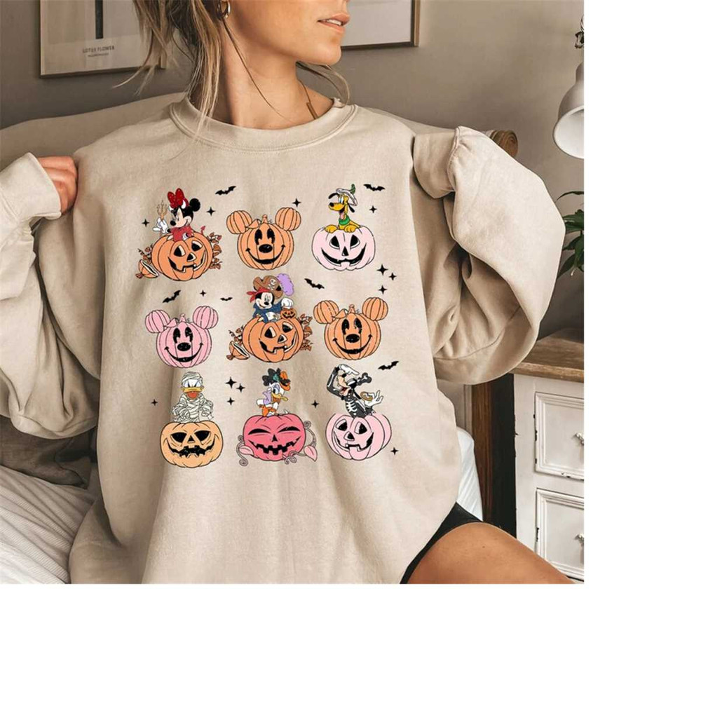 Mickey Pumpkins Head Sweatshirt, Mickey And Friends Spooky Season Halloween Shirt, Disney Halloween Shirt, Disney 2023 H.jpg